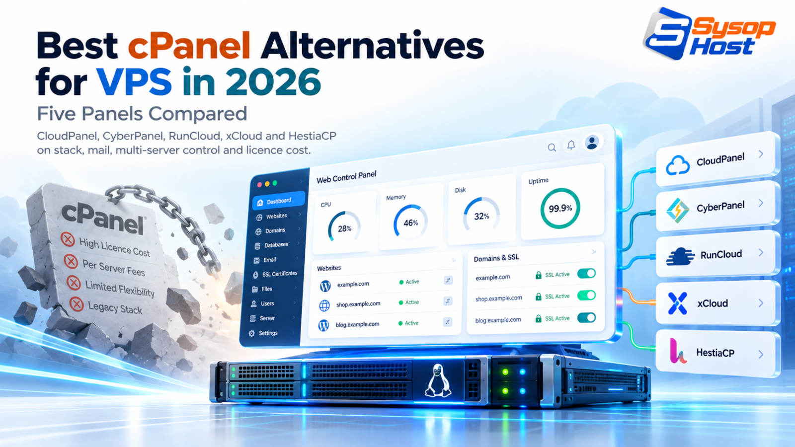Best cPanel Alternatives for VPS: Five Panels Compared